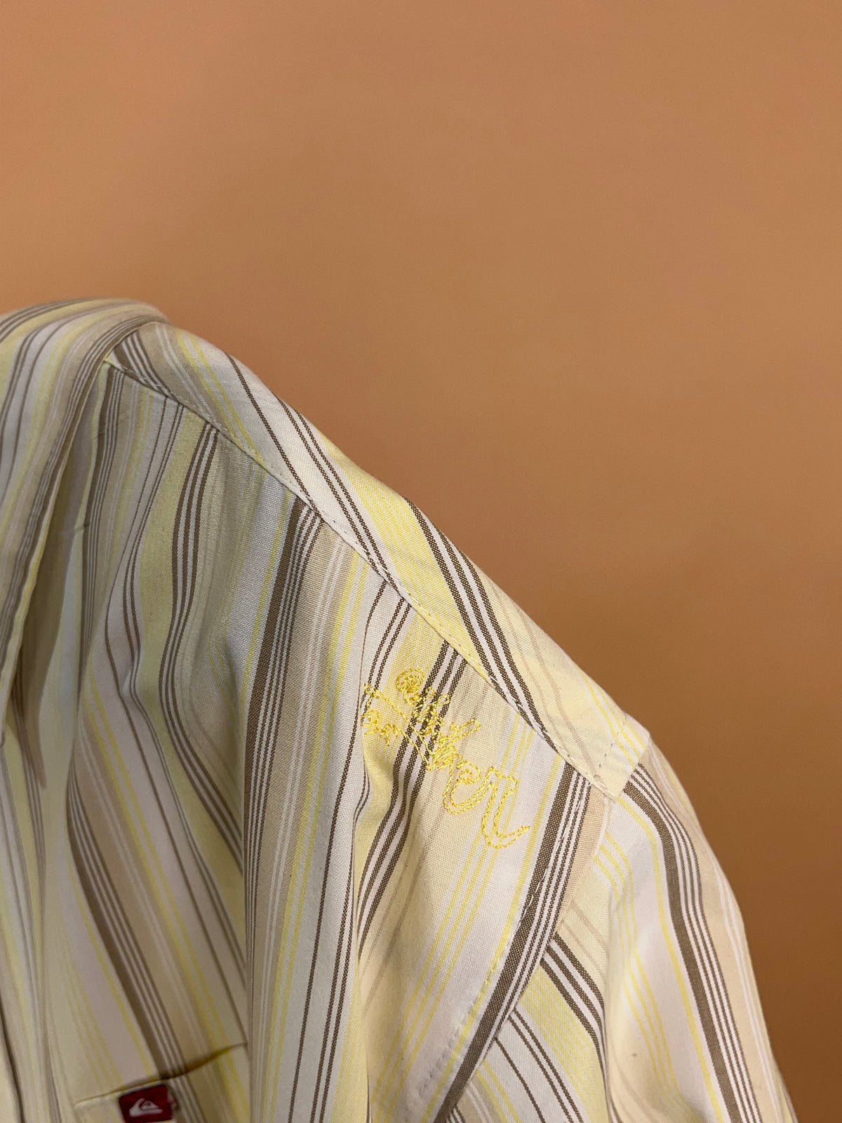 70s Style Quiksilver Stripe Shirt - M