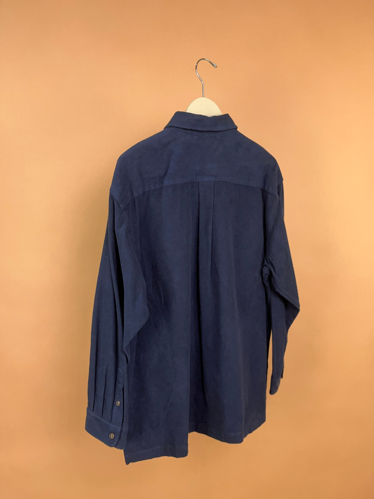 Ralph Lauren Navy Blue Suede Zip up Jacket - L