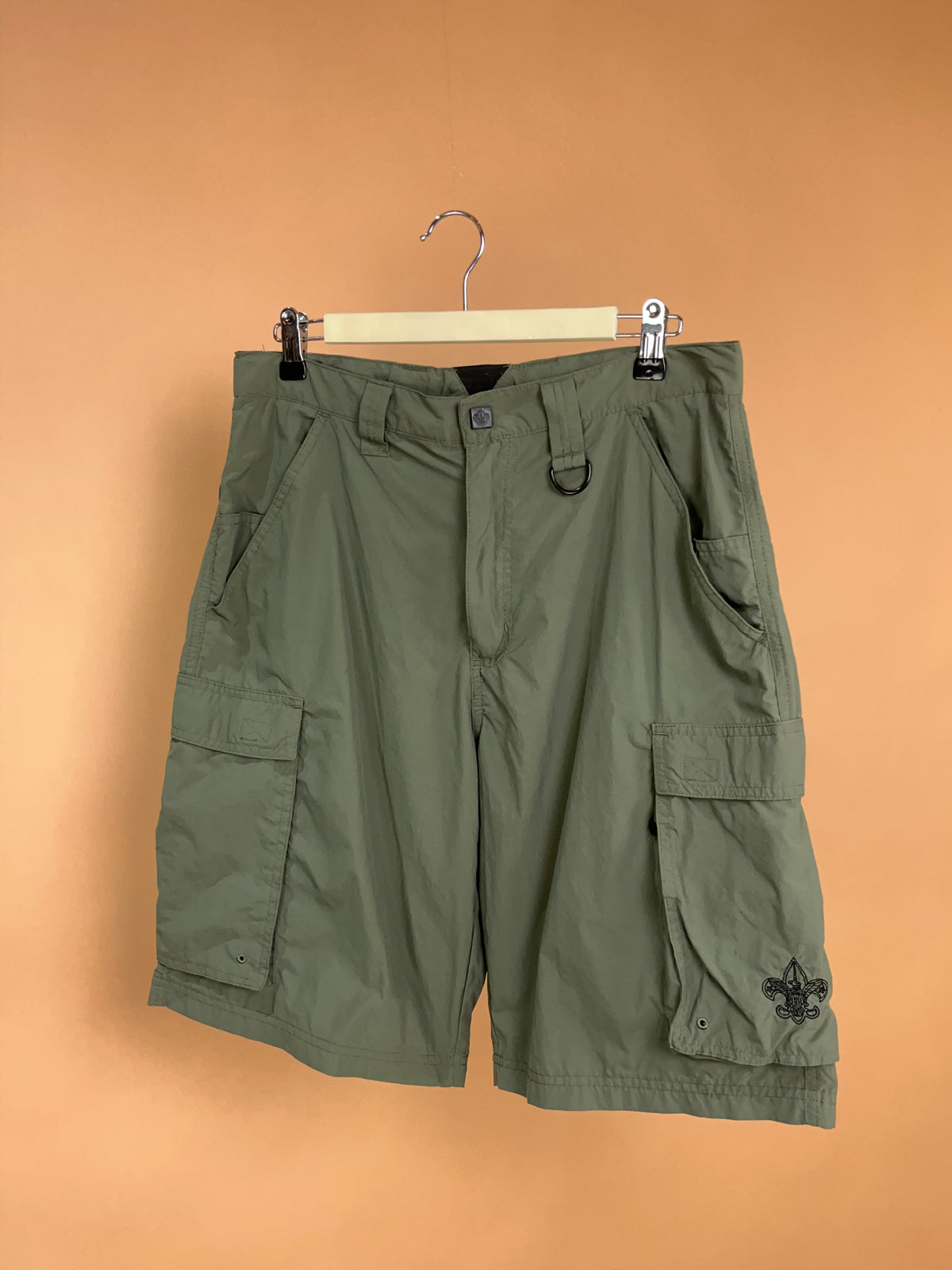 Boy Scouts Of America Olive Green Cargo Shorts