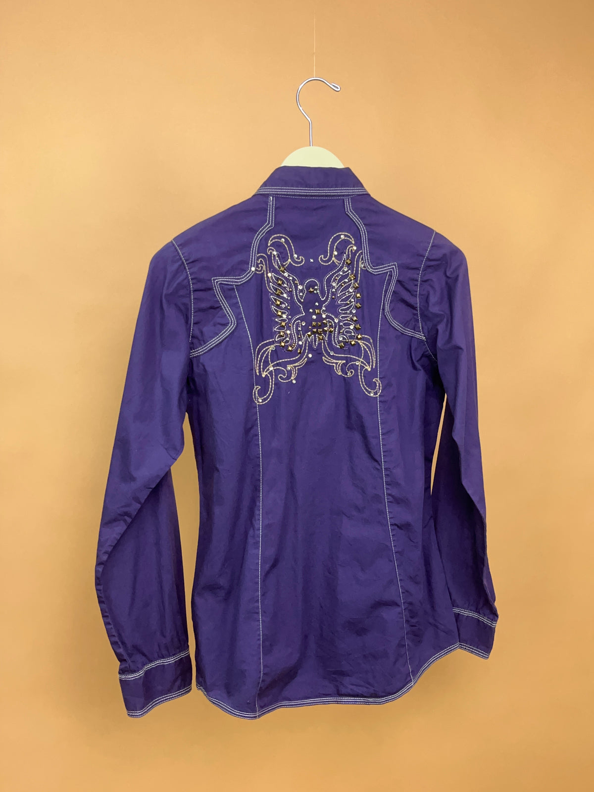 Rock 47 by Wrangler Purple Western Shirt - M