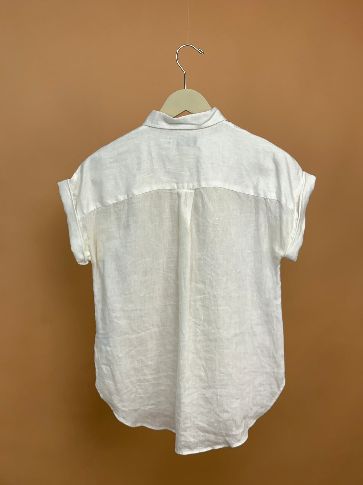 Y2K Ralph Lauren White Pure Linen Blouse - 10