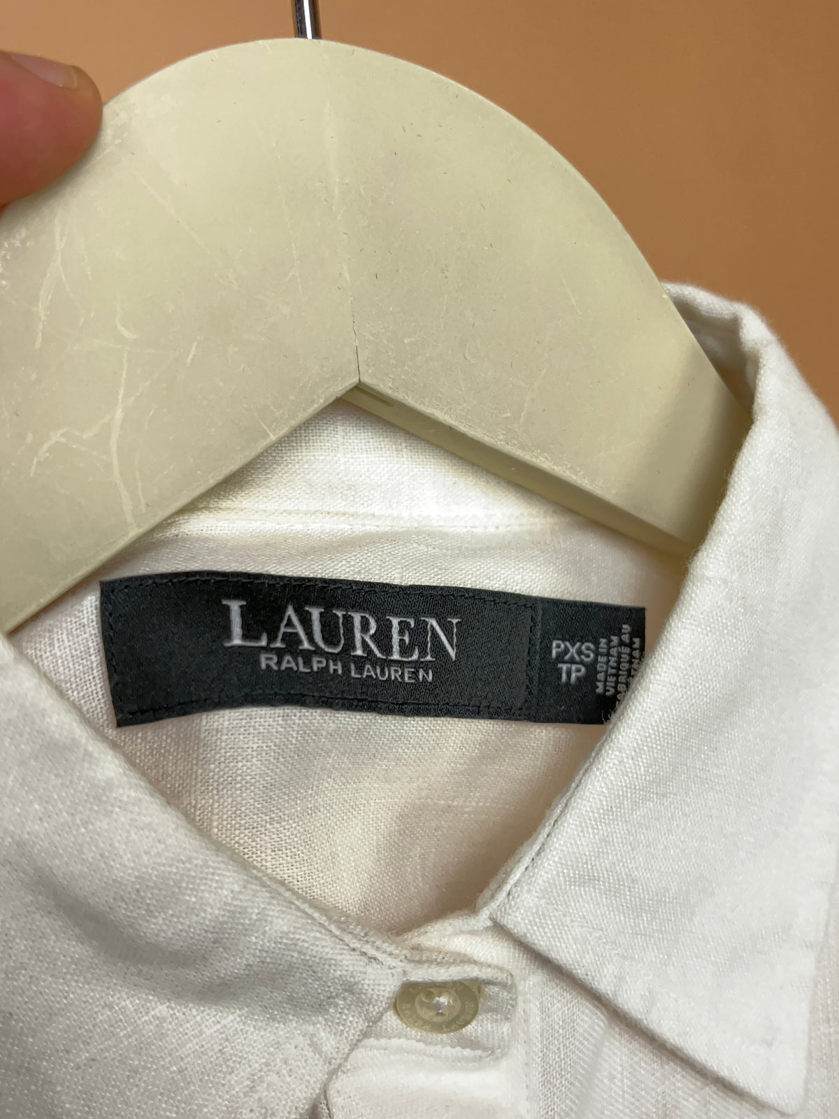 Y2K Ralph Lauren White Pure Linen Blouse - 10