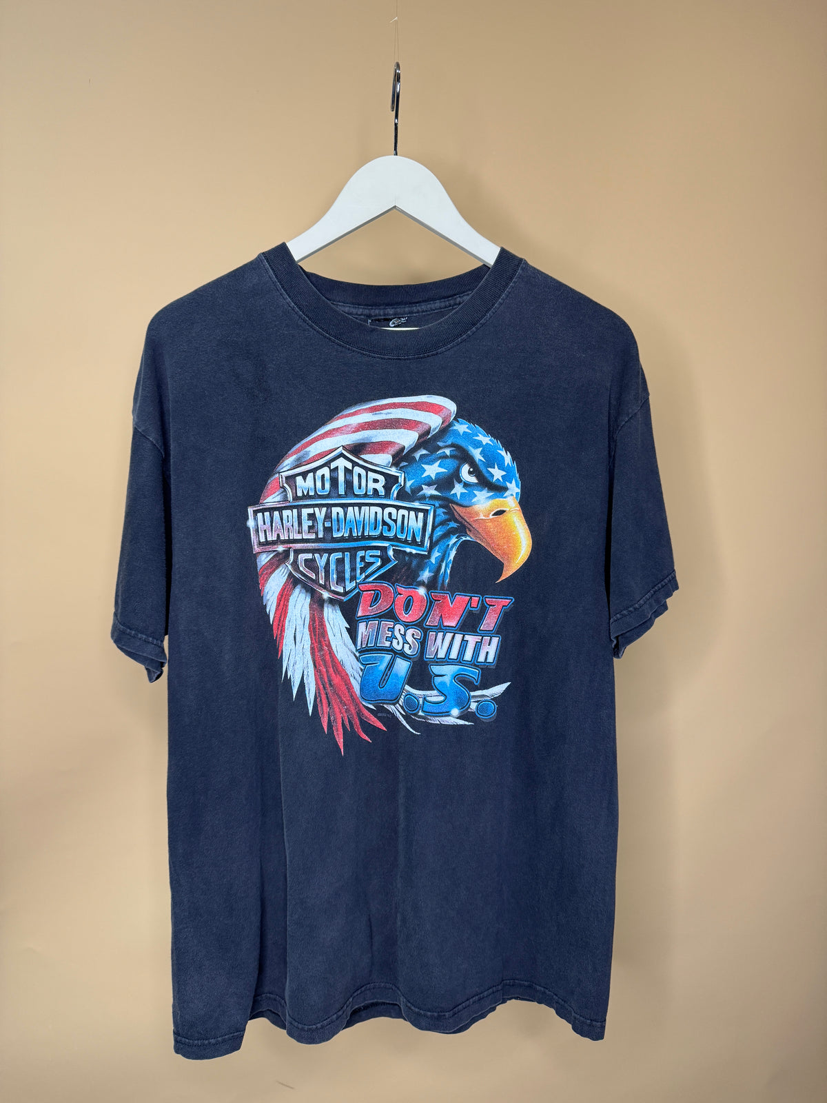1990s US Eagle Harley Davidson T-Shirt - L