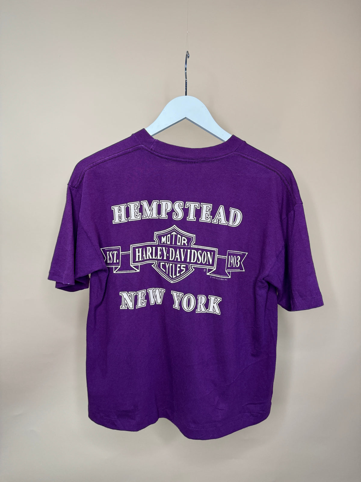 Cropped New York Harley Davidson T-Shirt - M