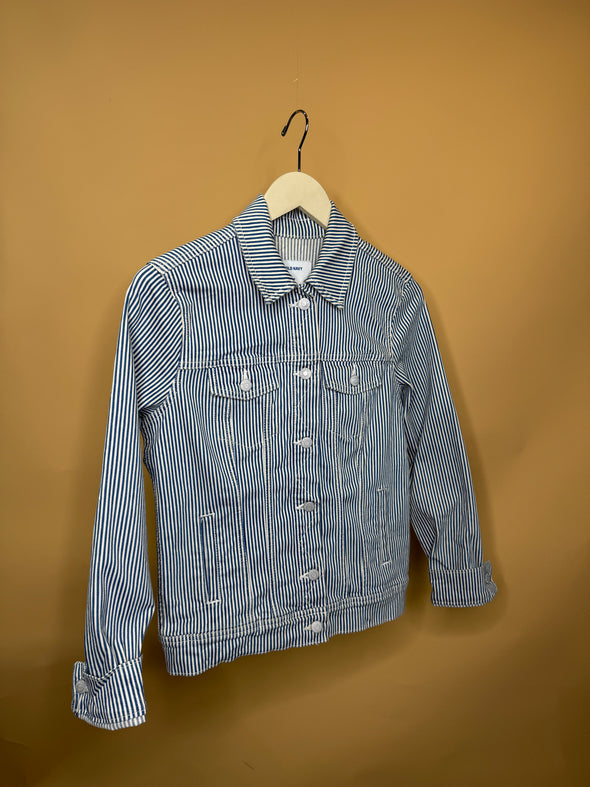 Hickory Stripe Denim Jacket