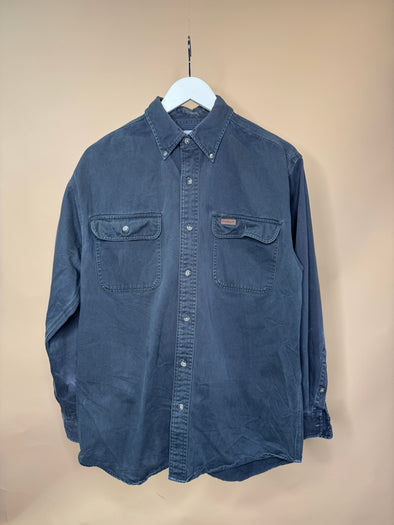 Carhartt Dark Grey Long Sleeve Button-Up Shirt