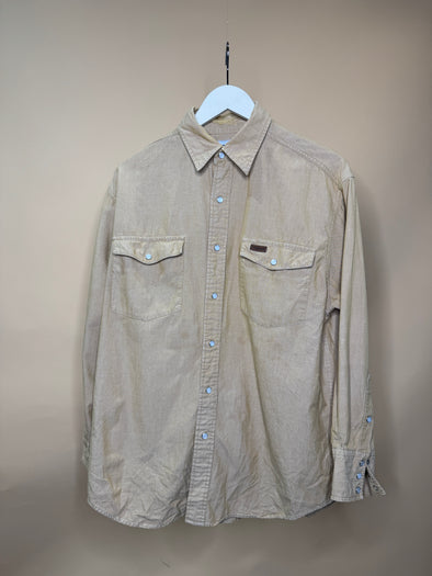 Carhartt Tan Long Sleeve Button-Up Shirt