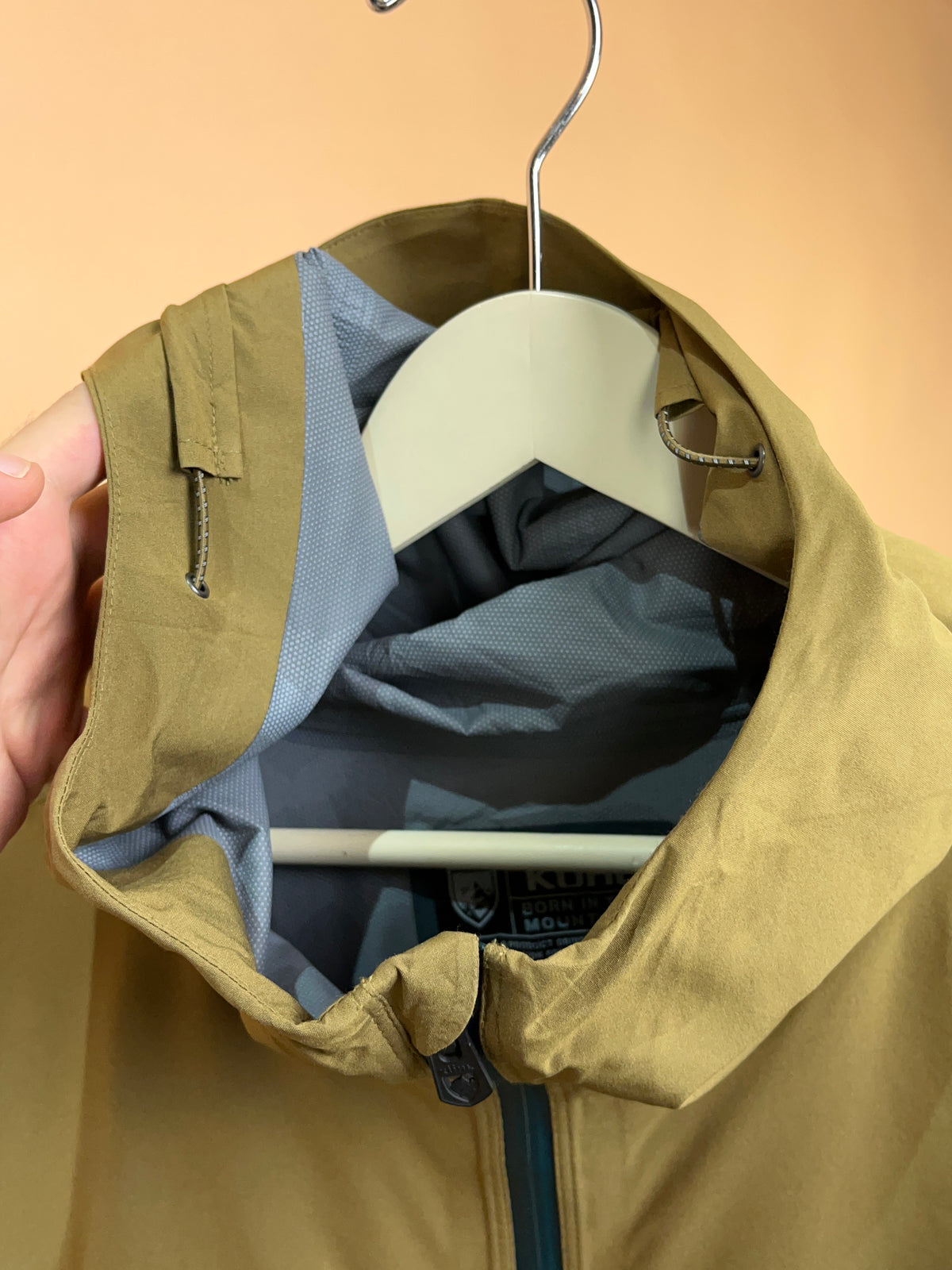 Y2K Kuhl Deep Pond & Dark Khaki Colour Block Windbreaker - XL