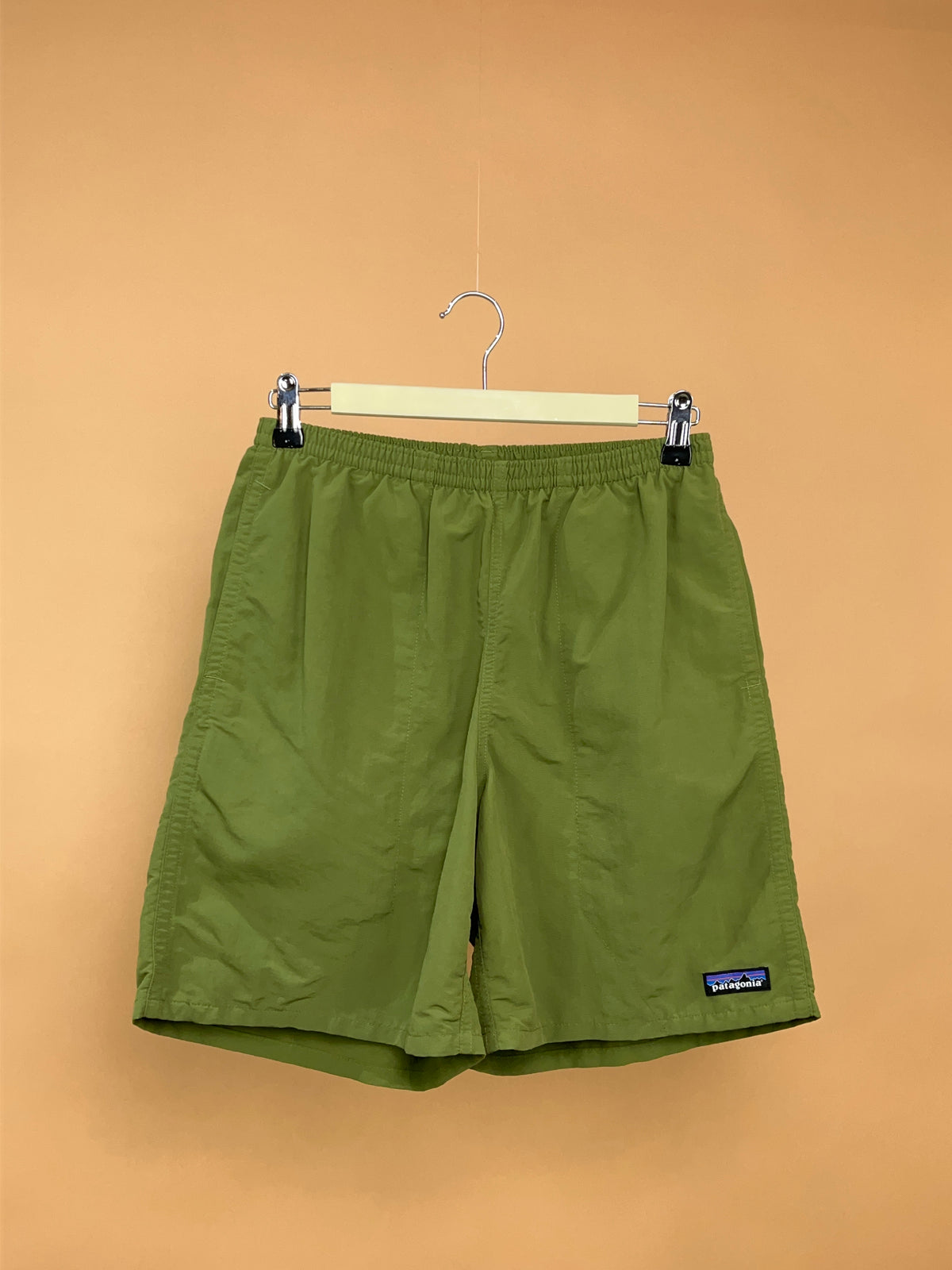 Patagonia Olive Green Elastic Waist Short - 26"