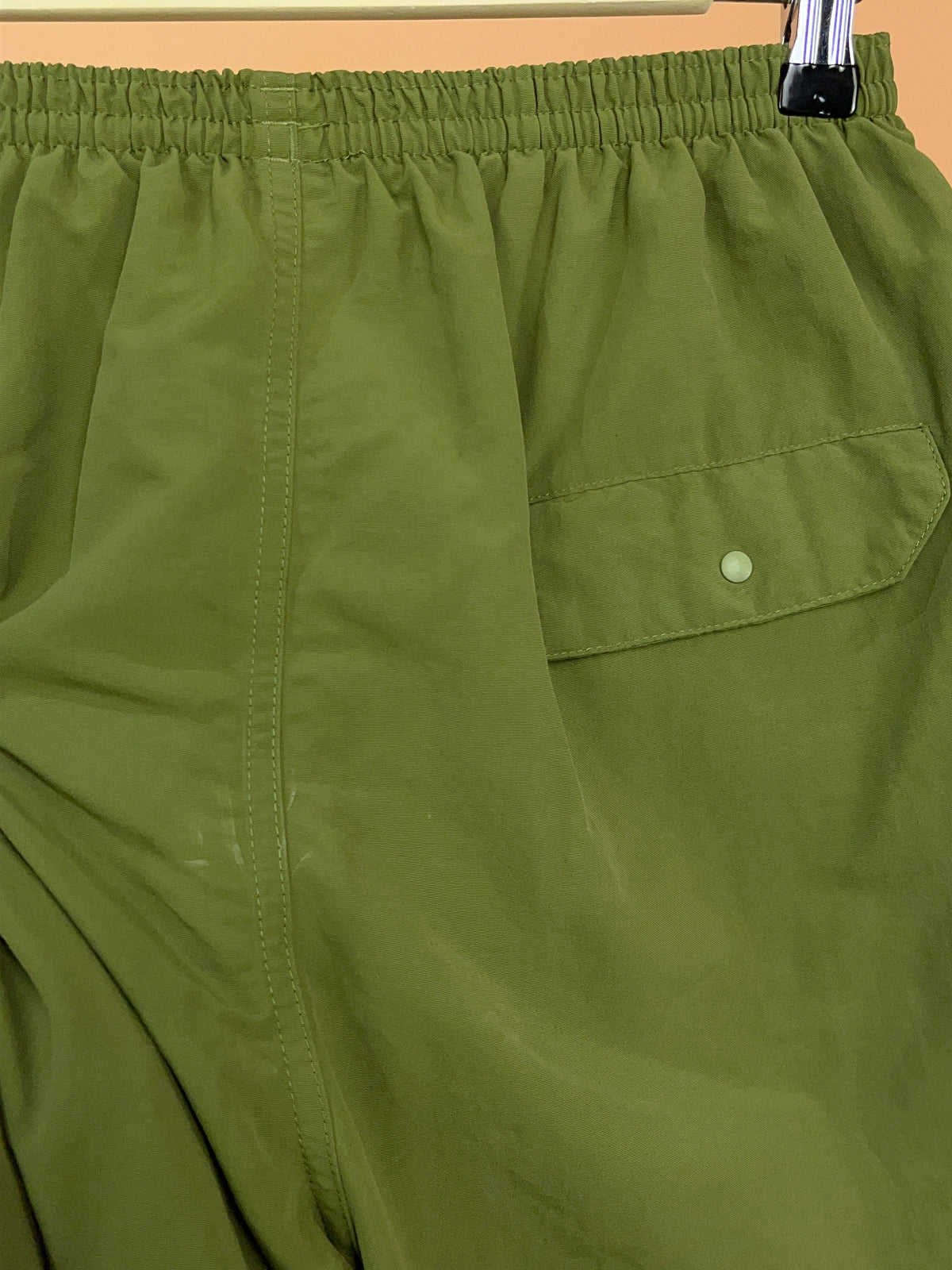 Patagonia Olive Green Elastic Waist Short - 26"