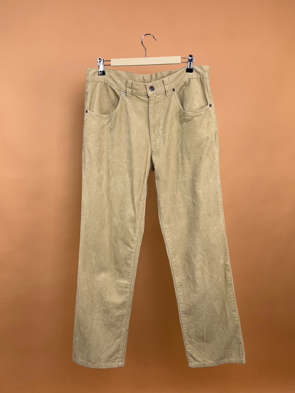 Y2K Patagonia Beige Corduroy Trousers - 33"