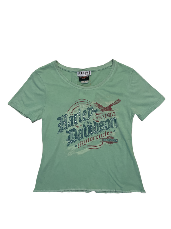 Harley Davidson Minty Green Baby T-Shirt