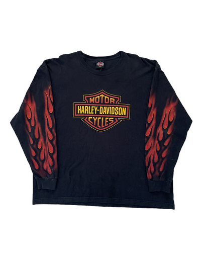 Harley Davidson Flame Long Sleeve T-Shirt