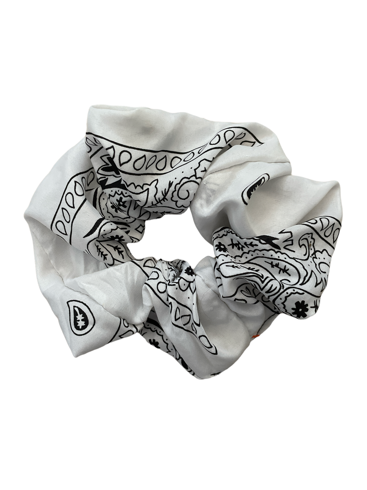 A/new Upcycled White Scrunchie