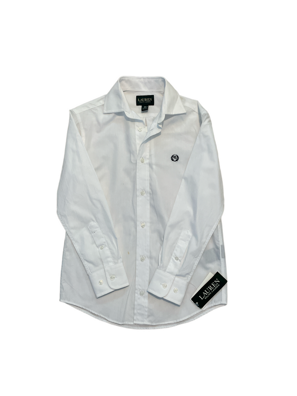 Junior Ralph Lauren White Button Front Shirt