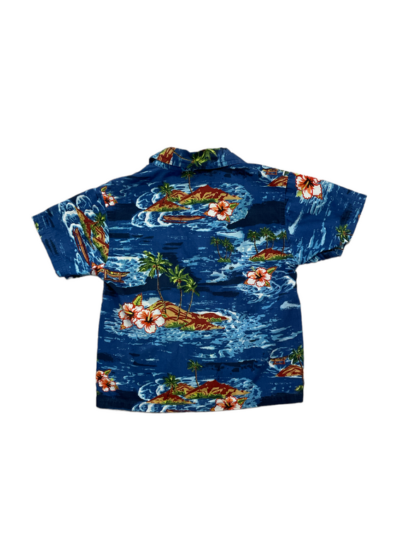 Junior 1980's Tropical Print Shirt